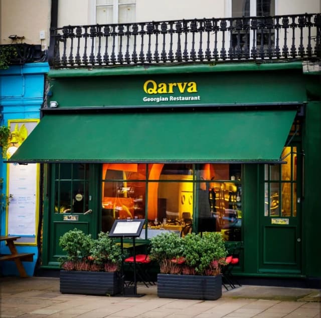Qarva Georgian Restaurant — brand application 1